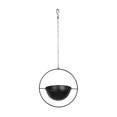 thumbnail image 2 of LOVIVER Nordic Iron Art Hanging Flower Pot Decorative Chain Hanging Flower Basket Round Black, 2 of 8