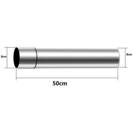 

Straight Stainless Steel Furnace Tube 90 Degree Silver Fireplace Gas Tube Heater