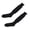 Black, variant on Father's Day Men's Sport Hockey Rugby Baseball Soccer Football Long Socks Fluorescent Yellow One Size