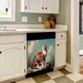 thumbnail image 3 of Fantasy harlequin cats colorful Dishwasher Magnet Cover Decorative Sticker for Home Cabinet Kitchen 23" x26", 3 of 5