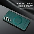 thumbnail image 6 of ELEHOLD PU Leather Case For Samsung Galaxy S23 FE Slim Magnetic Shockproof Cover, [MagSafe Compatible], [Lens&Screen Protection], Drop protection Case - Green, 6 of 11
