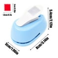 thumbnail image 2 of Square Manual Hole Punch, Portable Manual Squares Stamp Hole Punching Paper Cutter Craft Tool, Handmade Stamp Shaped Craft Squares Paper Puncher, for Cardboard Scrapbook Postage Making, 2 of 8