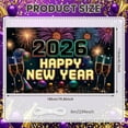thumbnail image 2 of Colorful Fireworks 2026 New Year Banner Shiny Stars Happy New Year Display Champagne Glass Design Party Balloons 2026 Celebration Backdrop for New Year Party 2026 Celebration New Year Eve Event, 2 of 3