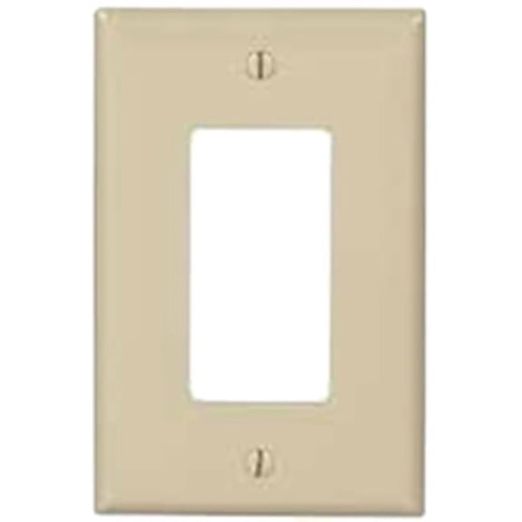 Cooper Wiring PJ26V 1 Gang Decorator GFCI Wallplate, Ivory
