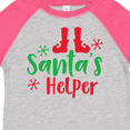 thumbnail image 4 of Inktastic Santa's Helper, Elf Shoes, Christmas - Red Green Boys or Girls Toddler T-Shirt, 4 of 5