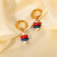 thumbnail image 4 of sweethay Pendientes de moda de 2 uds., pendientes de cuentas de cerámica de colores, estilo Simple, joyería de moda delicada, regalo de Ropa, zapatos y accesorios Miscelánea, 4 of 6