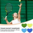 thumbnail image 5 of Uxcell Tennis Racket Vibration Dampener, Soft Silicone Racket Shock Absorber for Tennis Racquet String - Heart Shaped Light Green/Green/Sky Blue/Navy Blue, 5 of 6