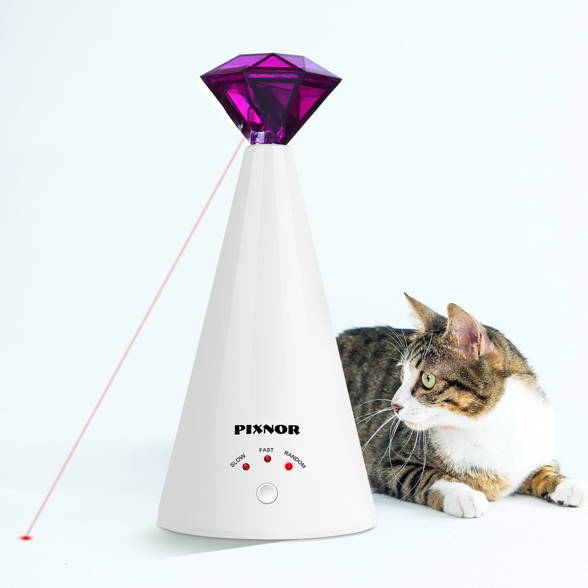 PetMuscle Automatic Pet Laser Toy for Your Cat or Dog 360° Rotating Head 