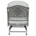 thumbnail image 5 of GatherCraft Ventura Cast Aluminum Club Motion Chair with Cushion (Set of 2) Heritage Grey/Golden Gauze, 5 of 5