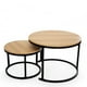 thumbnail image 1 of Juego de Mesas Ilios Innova Redondas Maple, 1 of 9