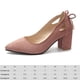 thumbnail image 2 of Zapatos de tacón cerrados con punta en punta antideslizantes clásicos tacones gruesos para fiesta de boda, 2 of 7