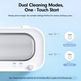 thumbnail image 4 of Askmuse Ultrasonic Jewelry Cleaner Machine, Ring Cleaner with Accessory Holder, 48KHz Deep Wash, 12oz 304 SS Tank, Dual Modes for Retainer, Denture, Glasses, Gold, Silver, Diamond Ring, Home Use Gift, 4 of 9