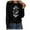Noir, variante sur SNKSDGM T-Shirts à Manches Longues pour Femmes Coupe Ample Vêtements d'Automne pour Femmes Moins de 10 Dieu Est Plus Grand Que les Hauts et les Bas T-Shirt Femme Chandail à Manches Longues Haut Graphique S