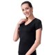 thumbnail image 3 of Camiseta de ejercicio de yoga de neopreno, manga corta , para maximizar el calor, para mujeres, , talla regular S S Macarena Tops de ejercicio para mujeres, 3 of 8