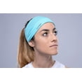 thumbnail image 5 of Halo Headband AIR Bandit 4" Wide Pullover Sweatband - Aqua, 5 of 7