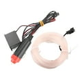 thumbnail image 2 of Car Decorative Light Strip,Akoozn Interior Lighting Cigar Lighter Drive Auto LED EL Cold Lamp Modification Parts 4 Meters, 2 of 8