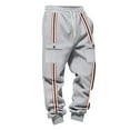 thumbnail image 5 of Generic Men's Stylish Fleece Cargo Joggers Fashion Striped Winter Thermal Casual Outdoor Cargo Sweatpants with Pockets, 5 of 7