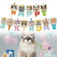 thumbnail image 2 of Halloween Decorations Inflatable Cat Banner Cat Theme Bunting Decoration For Adoption Birthday, 2 of 7