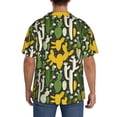 thumbnail image 3 of Yiaed Cactus 4 Print Mens Casual Wrinkle Free Shirts Short Sleeve Button Down Summer Stretch Dress Shirt-Medium, 3 of 5