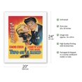 thumbnail image 2 of Two of a Kind - Starring Edmond O'Brien Lizabeth Scott and Terry Moore - Vintage Film Noir Movie Poster c.1951 - Fine Art Rolled Canvas Print 16in x 20in, 2 of 4