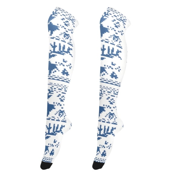 Sexy Thigh High Stockings - Silky Smooth & Stay-Up Design for Legs That Slay! Simple Deers Pattern