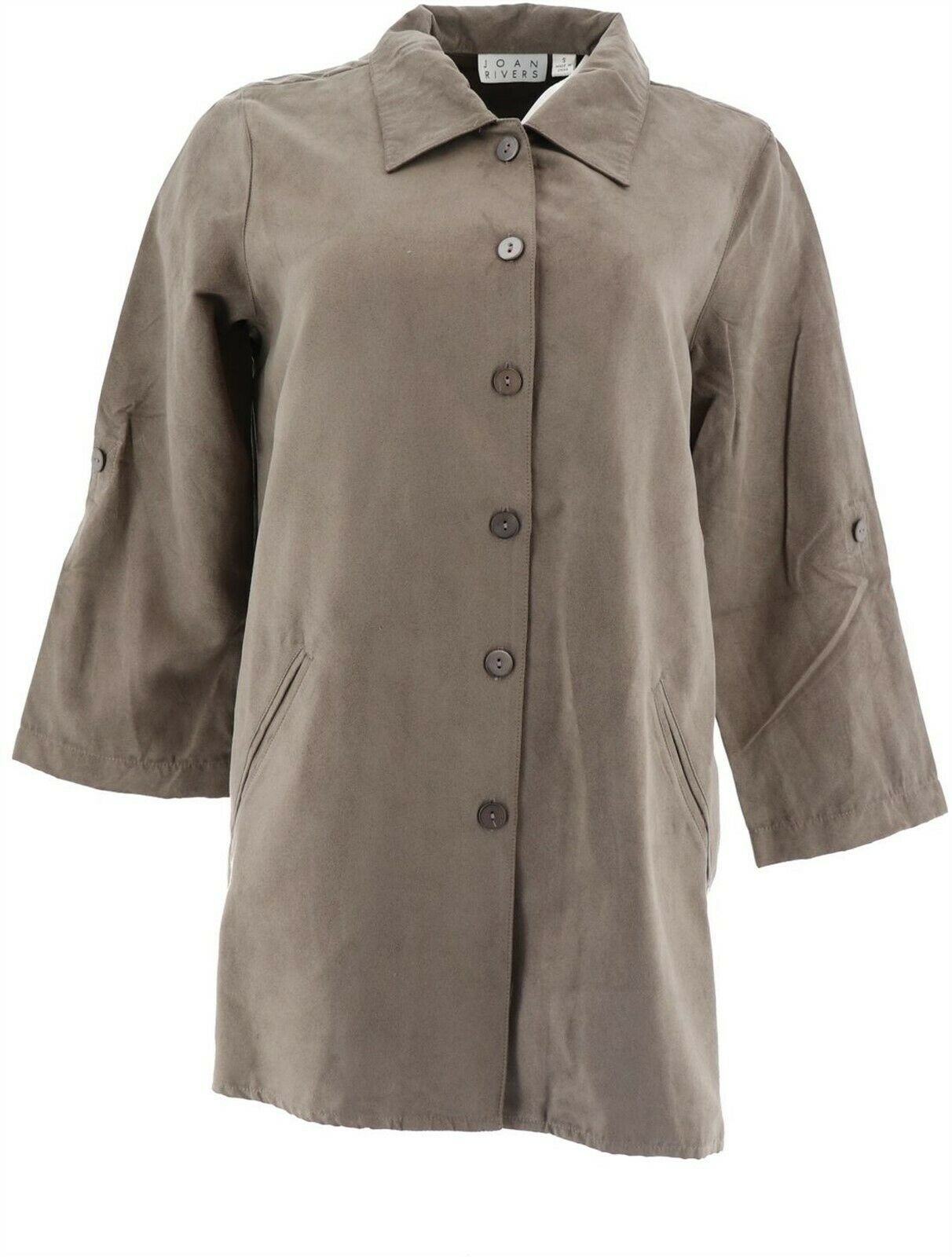 Joan Rivers Boyfriend Shirt in Faux 