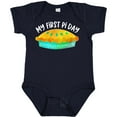 thumbnail image 3 of Inktastic My 1st Pi Day Blue Green Pie Pan Pun Boys or Girls Baby Bodysuit, 3 of 5
