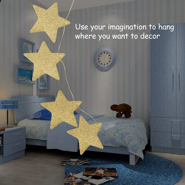 Estrellas Colgantes Decoración De La Ventana De La Pared Decoración De La Habitación Decoración De La Mosquitera Decoración De Estrellas Colgantes Para Bodas Fiestas ANGGREK Mosquito Net Decor