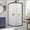 Matte Black, variant on DreamLine Prime 38 in. x 74 3/4 in. Semi-Frameless Frosted Glass Sliding Shower Enclosure in Brushed Nickel with White Base Kit