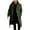 Green, variant on Lovskoo Mens Winter Coats Pea Coat Ingle-Breasted Warm Long Coat Solid Color Long Sleeve Casual Outwear & Jackets Trench Coat Overcoat Black