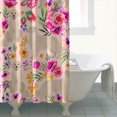 thumbnail image 5 of Waterproof Pioneer Shower Curtain 72x84 Inch Polyester Unique Cute Floral Shower Curtain for Bathroom Hotel Home Decor with 12 Plastic Hooks, 5 of 5