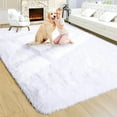 thumbnail image 1 of GFDYREE Fluffy White Rug for Living Room,5x8 Area Rugs,Thick Plush Shag Rug,Shaggy Rugs for Bedroom,Big Fuzzy Carpet,Comfy Kids Rugs,Large Living Room Rugs,Soft Nursery Rug,Living Room Decor, 1 of 7