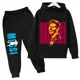 thumbnail image 3 of Conjunto de sudadera con capucha para niños y pantalones deportivos de 2 piezas para niños y niñas Ropa infantil con estampado de Messi Ropa de bebé, 3 of 5