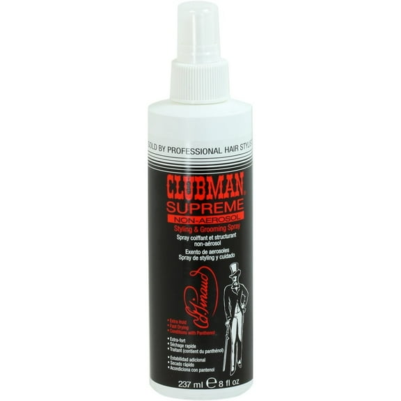 Clubman Supreme Non-Aerosol Styling & Grooming Extra Hold Hair Spray, 8oz