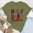 thumbnail image 2 of Awdenio Woemns Lounge Graphic Tees Tops Ladies Casual Round Neck Short-sleeved Christmas Tree Printed T-shirt Top, Size S-2XL, 2 of 5