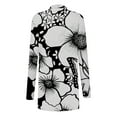 thumbnail image 4 of Hxshgdsn Womens Tops Women's Floral Cardigan 2025 Long Sleeve Boho Essentials Fall Outfits For&nbsp;Women&nbsp;2025 Black 2XL, 4 of 6