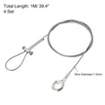 thumbnail image 2 of Unique Bargains Picture Hanging Wire Kit 1M Load 66lbs with Horizontal Fixing Screws 4Set, 2 of 4