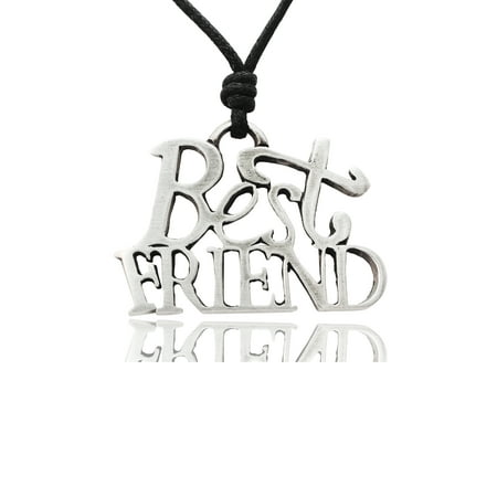 Best Friend Silver Pewter Charm Necklace Pendant