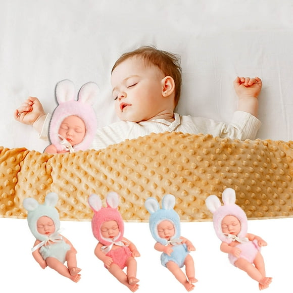 Fiudx Muñeca Bebé Renacida, Vinilo Suave, Apariencia Realista, Extremidades Ajustables para Posar, Accesorio de Fotografía Perfecto, Gran Regalo para Fiestas, 7.48 Pulgadas, Incluye Chupete y Ropa.