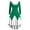 Green, variant on Herrnalise Women’s Dresses Summer 2024 Long Sleeve Christmas Printed Furry V-Neck Draw Back Swing Party Dress S-2XL