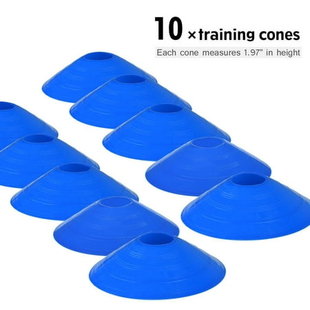 EECOO 19Ft Flat Ladder + 10pcs Disc Cones for Athletic Training,Speed Agility Train Kit Speed Agility Train (Best Way To Train Agility)