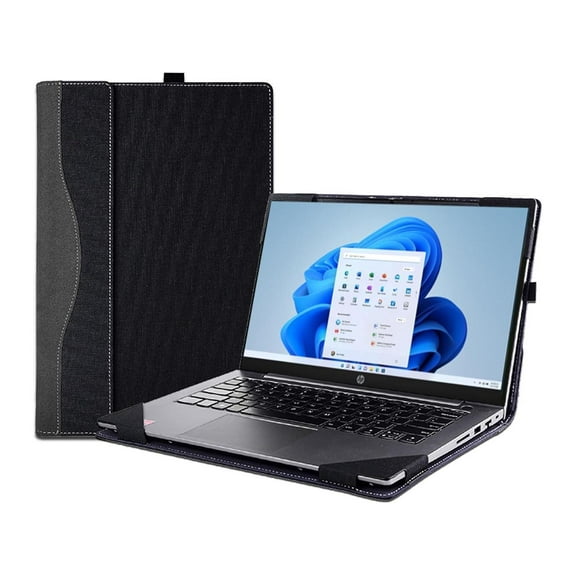 Laptop Cover Case for 15.6 inch HP Laptop 15-fc 15z-fc & HP Envy 15-ep 15t-ep & HP Pavilion 15-eg 15t-eg 15-eh 15z-eh,Detachable PU Leather Protective Shell Laptop Sleeve with Pencil Holder