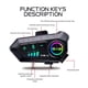 thumbnail image 2 of Cascos de intercomunicación Bluetooth de 500 metros, intercomunicador de voz para todo el cuerpo, cascos de intercomunicación inteligentes, 2 of 6