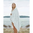 thumbnail image 2 of Teal Striped Beach Towels Oversized Super Absorbent, Modern Abstract Art Geometric Lightweight Bath Towel Quick Dry Sets For Bathroom/Pool/Rv Camping/Beach Play/Gym Room/Picnic 30"x60", 2 of 8