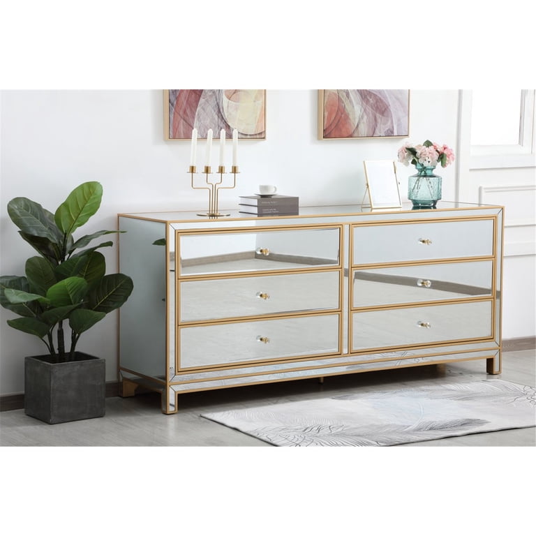 Elegant Lighting MF73672G Reflexion Gold Chest