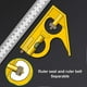 thumbnail image 3 of Multifunctional Combination of Movable Angle Ruler Set With Bubble Level High-precision Gauge Measuring Tools, 3 of 5