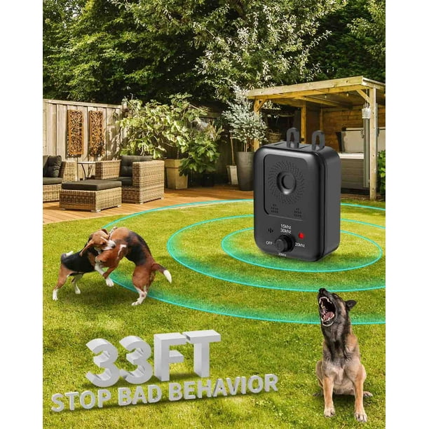 CICPAP Anti Barking Device Ultrasonic Dog Barking Control Devices Rechargeable Bark Deterrent Devices Bark Box for Outdoor Indoor Dog Use 3 Modes Dog Barking Silencer Safe for Dogs Walmart Business Su...