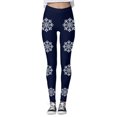 thumbnail image 3 of WILLBEST Leggings de Yoga de Cintura Alta para Mujer con Estampado de Copos de Nieve Navideños, Mallas Deportivas para Fitness Y Ropa Informal. Extra Grande, 3 of 4