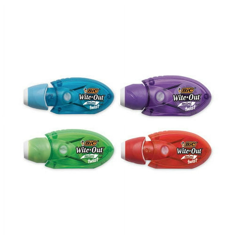 Wite-Out Mini Twist Correction Tape, Non-Refillable, Blue/Fuchsia Applicators 0.2 Wite-Out Mini Twist Correction Tape, Non-Refillable, Blue/Fuchsia Applicators 0.2