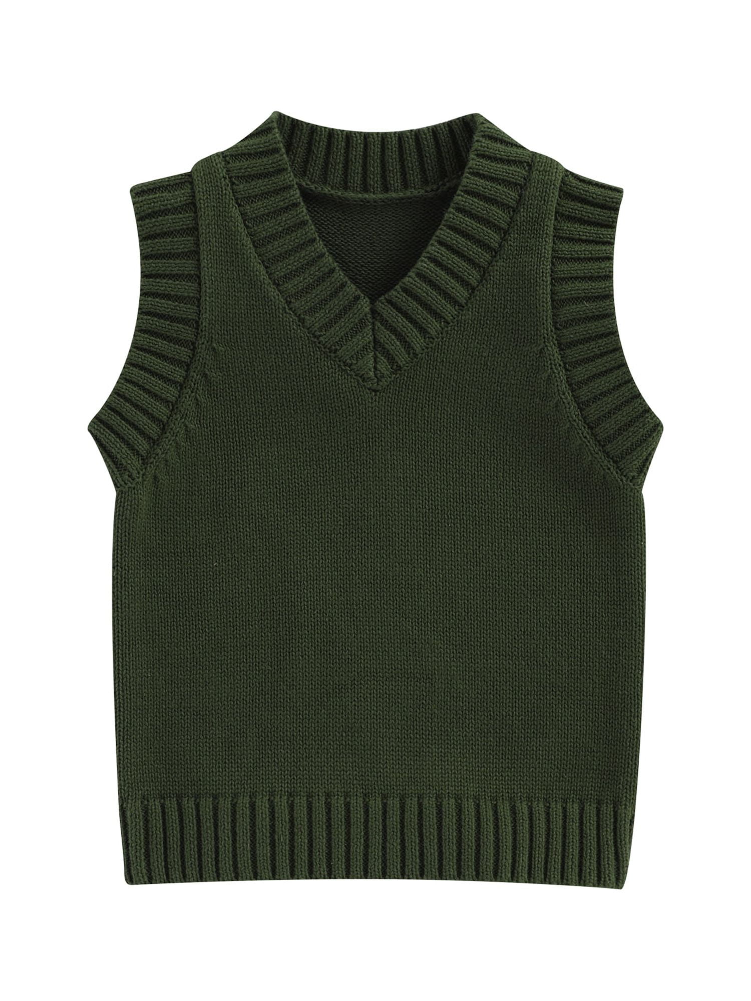 Arvbitana Infant Toddler Boys Girls Knit Tank Tops Solid Color